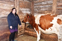 Семья Хамидовых из Захарово приобрели две коровы на средства соцконтракта