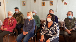 Представители деДского сада для пожилых из Чернянки приняли участие в творческой встрече