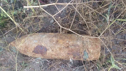 Жители Чернянки обнаружили боеприпас Великой Отечественной войны на улице Строительной