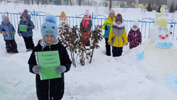 Детский сад села Ездочное принял участие в конкурсе «Снежный городок эколят»