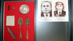 Экскурсовод Анна Серова рассказала о хранящихся в экспозиции чернянского музея солдатских медальонах