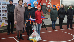 Торжественное открытие спортивной площадки прошло в селе Верхнее Кузькино