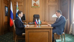 Врио губернатора Вячеслав Гладков провёл рабочую встречу с представителем президента в ЦФО